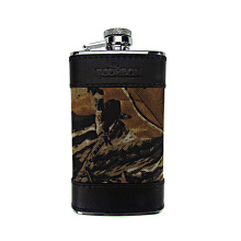 Tourbon Promotion 600D Camo cover 4oz botella de vino de acero inoxidable mini favorece frasco de la cadera